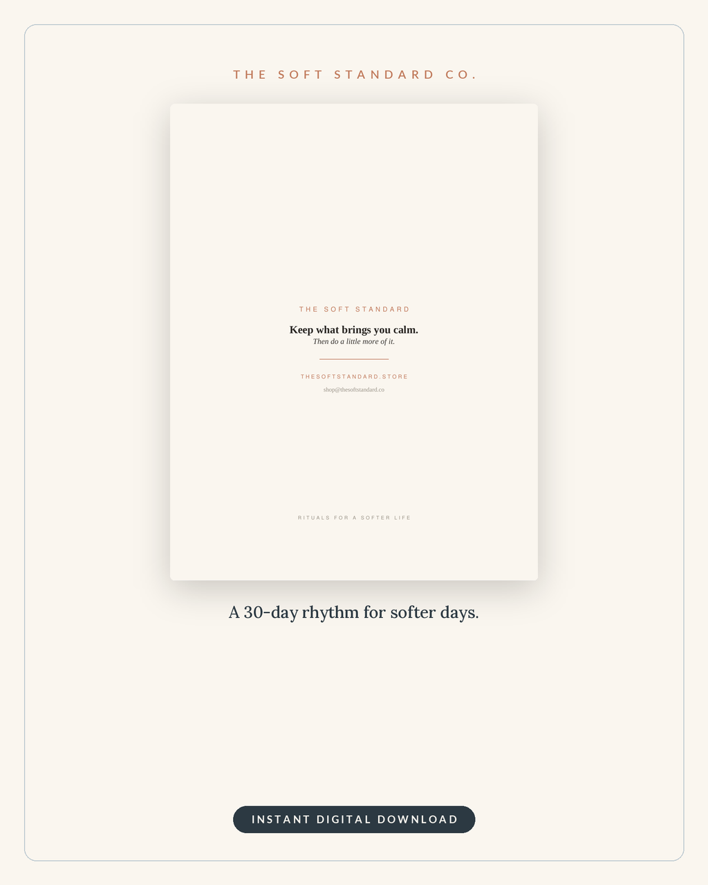 The Calm Tracker — cover