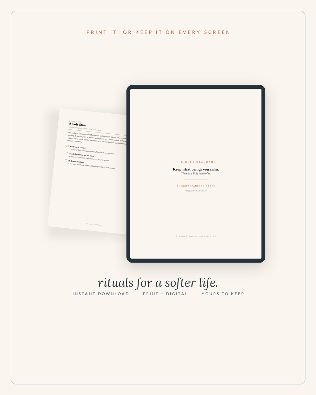 The Calm Tracker — details