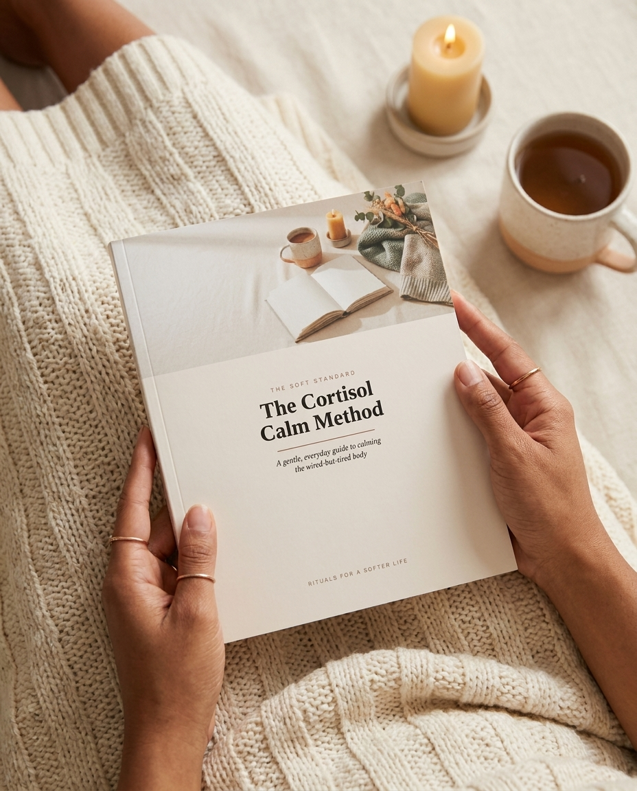 The Cortisol Calm Method held in hand — lifestyle